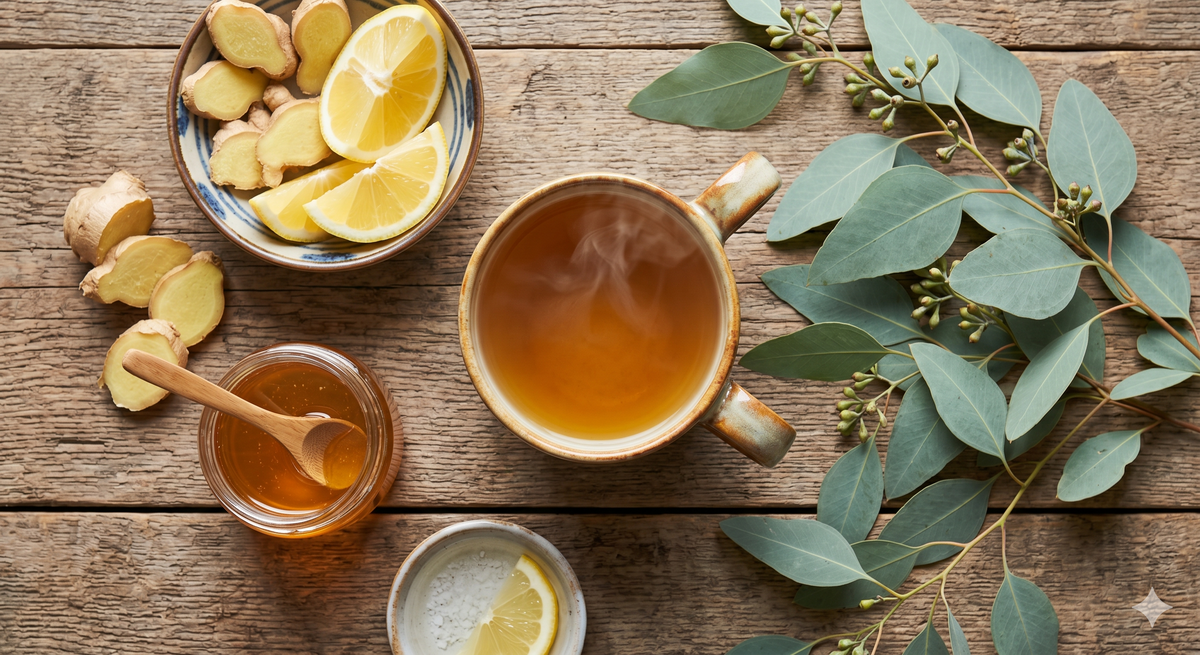 Té, miel y cuidados tradicionales para síntomas de resfriado y gripe