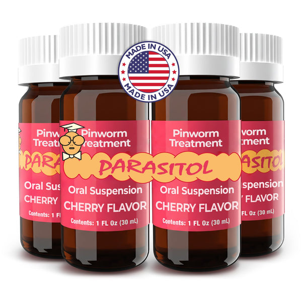 PARASITOL - Pinworm Oral Suspension with Pyrantel Pamoate | 1 Fl Oz