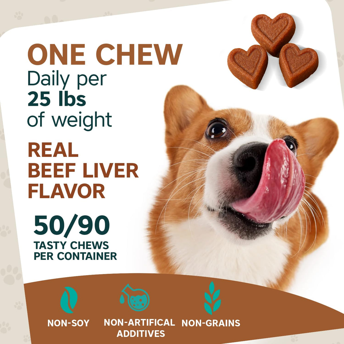 ZenPaw Daily Allergy Immune Relief for Dogs – Vet-Formulated Soft Dog Allergy Chews to Support Itchy Skin and Itchy Ears, 90 Tasty Beef Dog Supplements