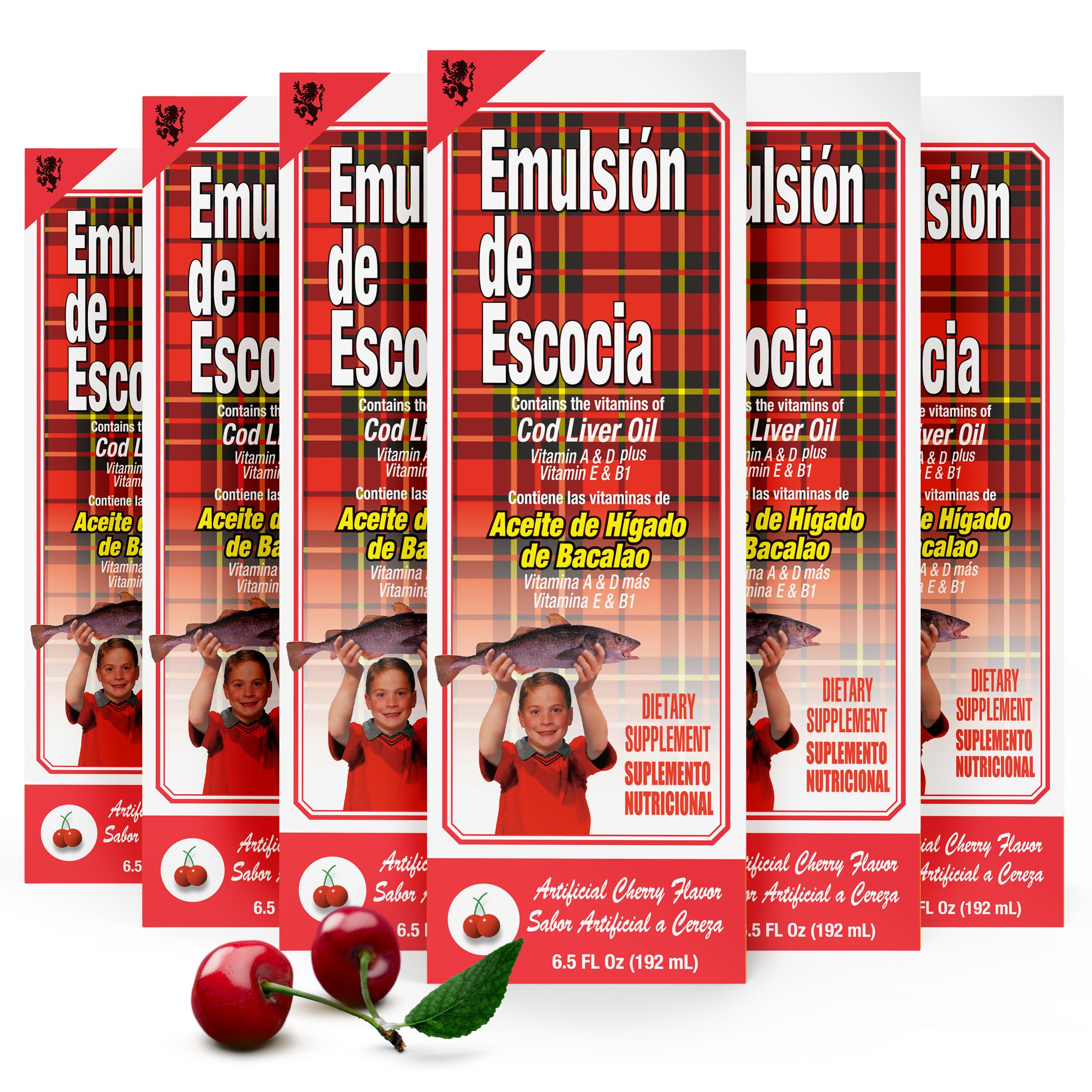 SCOTCH EMULSION - Cherry Flavor | 6.5 Fl Oz | 6-Pack