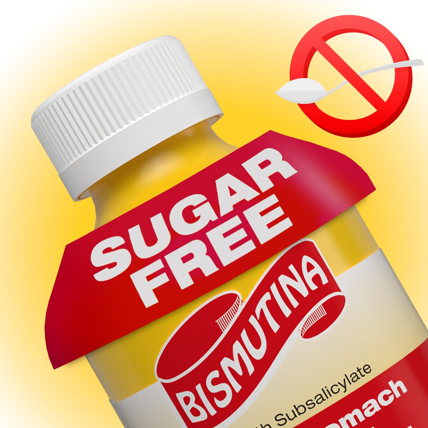 BISMUTINA Bismuth Subsalicylate Liquid,Sugar-Free Over-The-Counter Stomach Medicine for Fast Relief of Nausea