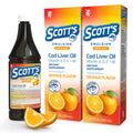 SCOTT'S EMULSION - Orange Flavor | 6.5 Fl Oz | 2-Pack