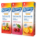 SCOTT'S EMULSION - Variety Pack - 3 delicious flavors | 6.5 Fl Oz | 3-Pack