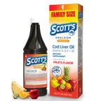 SCOTT'S EMULSION - Fruits Flavor | Family Size - 15.3 Fl Oz | 1-Pack