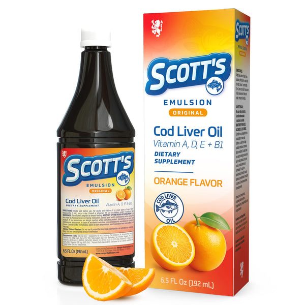 SCOTT'S EMULSION - Liquid Cod Liver Oil | Flavors & Sizes