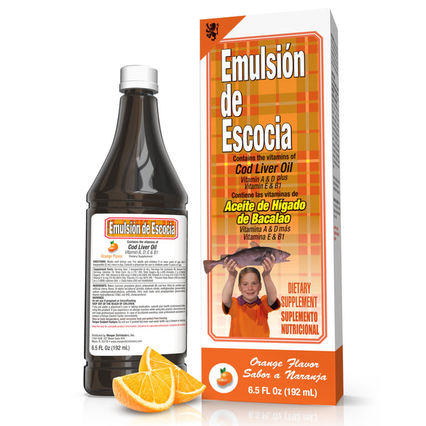 EMULSION DE ESCOCIA - Liquid Cod Liver Oil | Flavors & Sizes