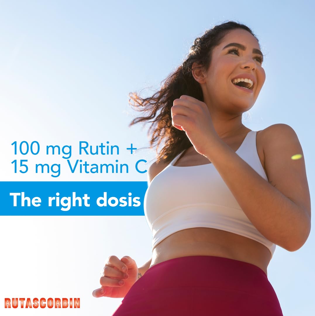RUTASCORBIN - Rutin and Vitamin C Tablets | 50 Ct | 1-Pack