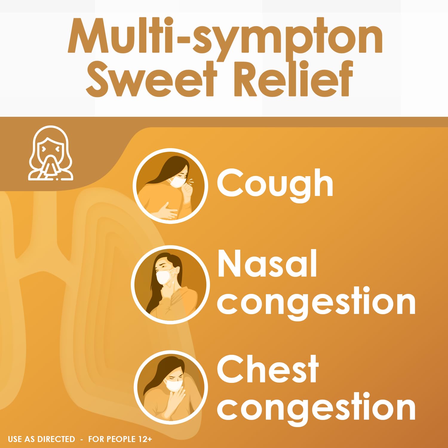 MUCOSAN - Honey Flavor Cough & Congestion Medicine | 4 Fl Oz | 1-Pack