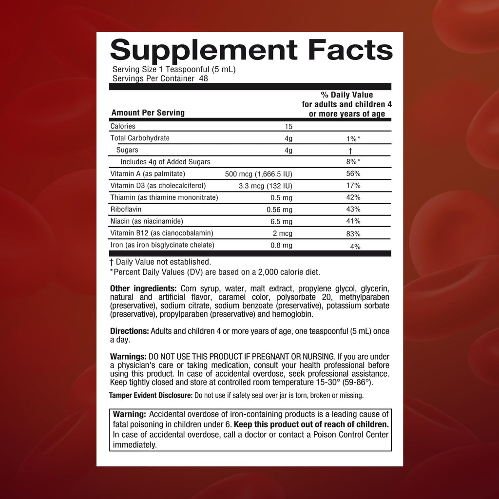 MALTAGLOBIN - Vitamin B12 Dietary Supplement | 8 Fl Oz | 1-Pack