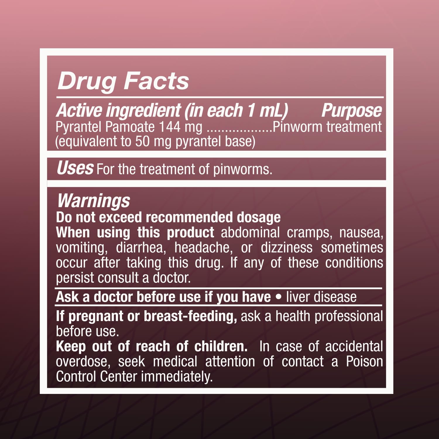PARASITOL - Pinworm Medicine & Dewormer | 1 Fl Oz | 2-Pack