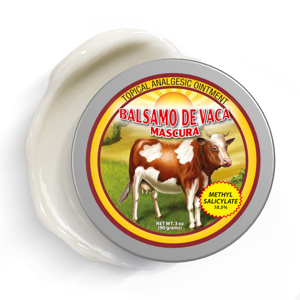BALSAMO DE LA VACA MASCURA - Methyl Salicylate 10.5% Topical Analgesic | 3 Oz