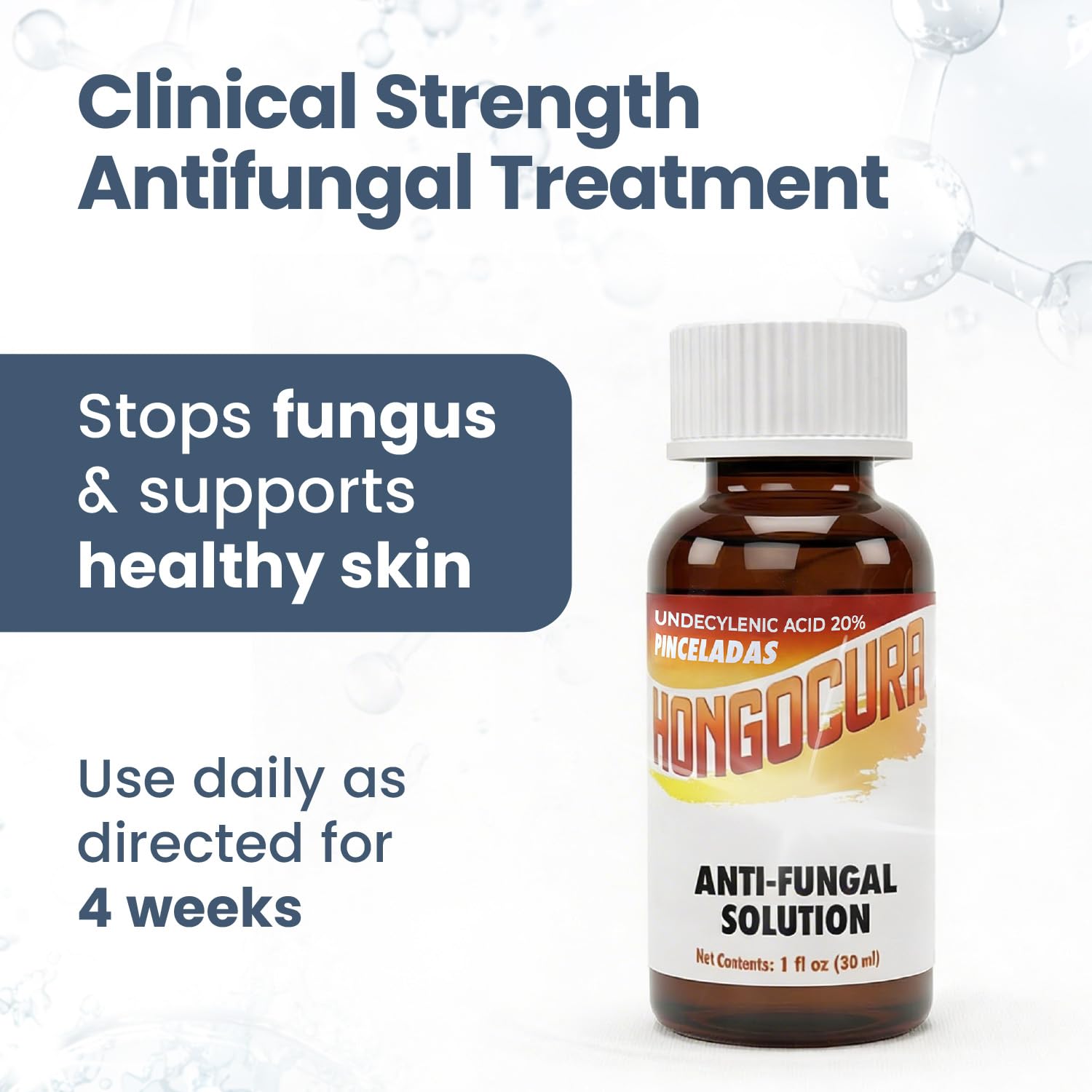 HONGOCURA - Nail Brush for Athlete’s Foot| 30ml | 1-Pack