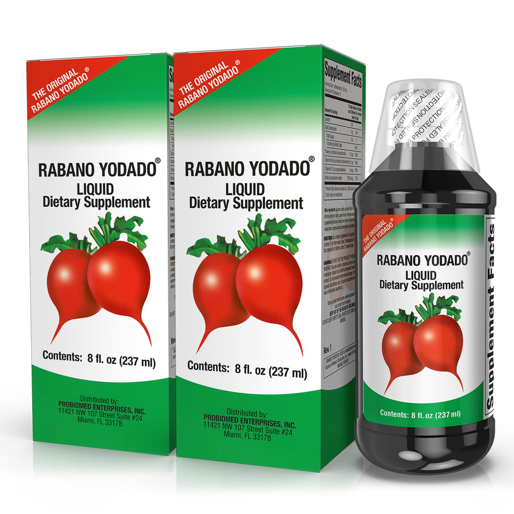 RABANO YODADO - Ionized Radish Dietary Liquid Supplement | 8 Fl Oz