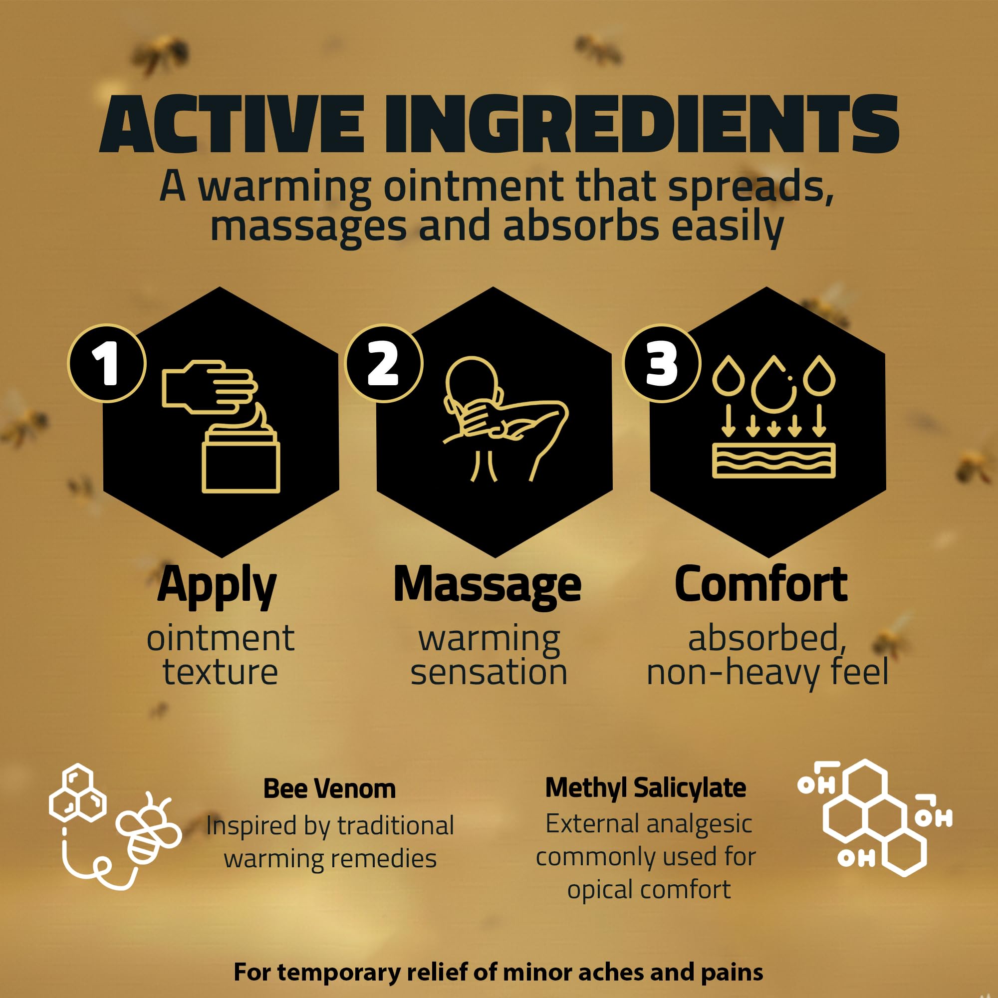 BEE VENOM - Analgesic Ointment | 5.29 Oz | 1-Pack