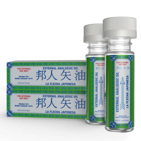 LA FLECHA JAPONESA - Topical Analgesic Oil | 0.5 Fl Oz | 2-Pack