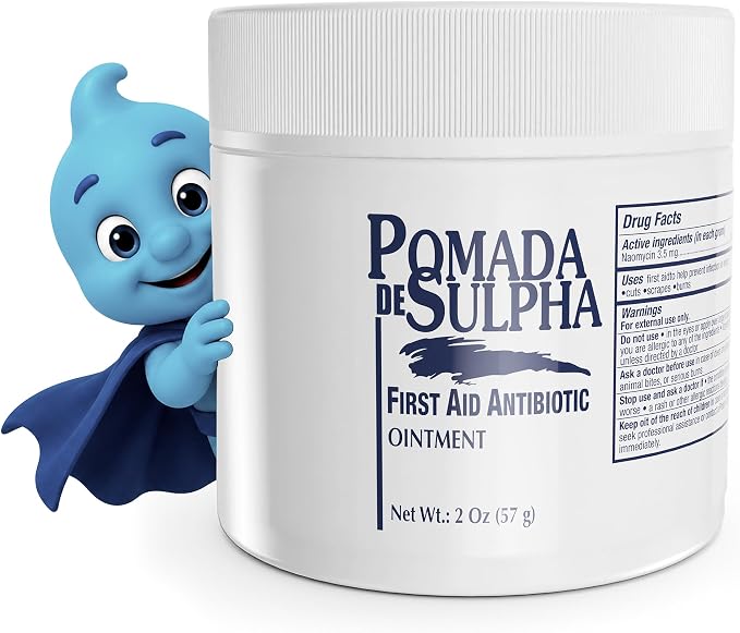 POMADA DE SULPHA - Pomada Antibiótica de Primeros Auxilios | 2 Oz