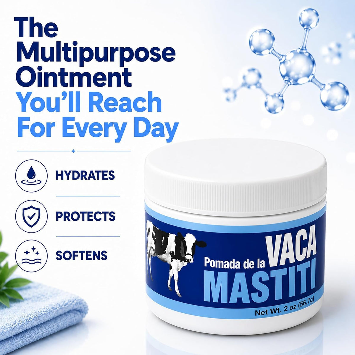 POMADA DE LA VACA MASTITI - Pomada Hidratante | 2 Oz