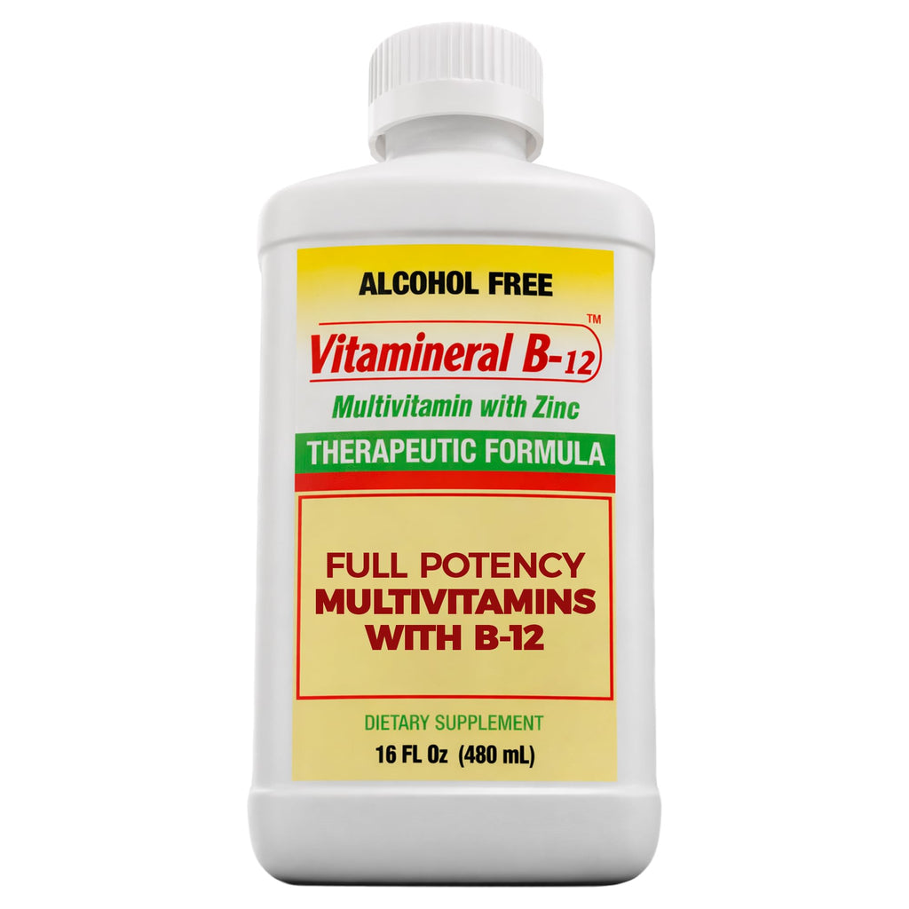 VITAMINERAL B-12 - Liquid Multivitamin with B12 & Zinc | 16 Fl Oz
