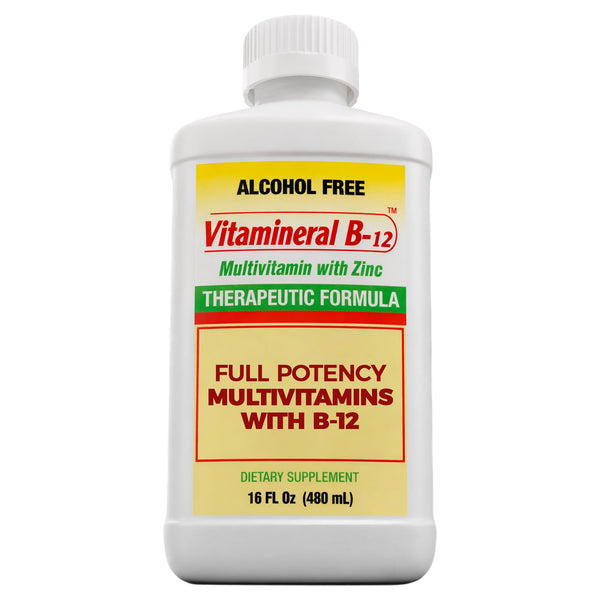 VITAMINERAL B-12 - Liquid Multivitamin with B12 & Zinc | 16 Fl Oz