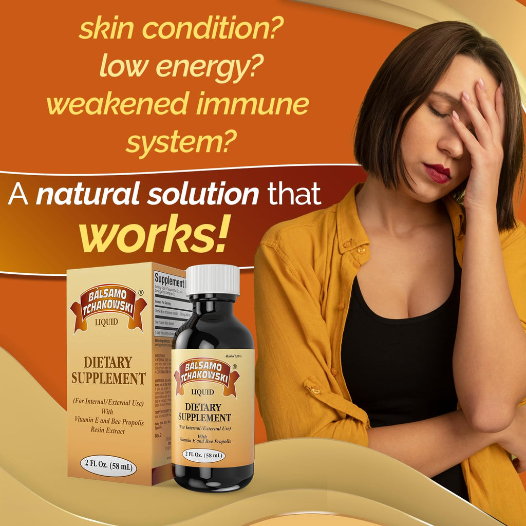 TCHAKOWSKI BALM - Liquid Bee Propolis Extract | 2 Fl Oz | 2-Pack