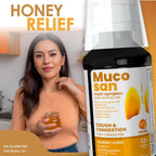 MUCOSAN - Honey Flavor Cough & Congestion Medicine | 4 Fl Oz | 1-Pack