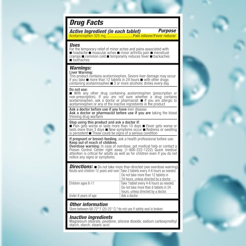 DURALGINA Acetaminophen Tablets | 30 Count | 2-Pack