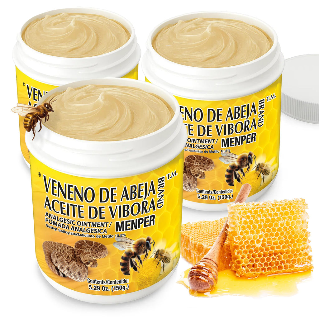 VENENO DE ABEJA ACEITE DE VIBORA - Soothing Ointment | 18.5 Oz | 3-Pack