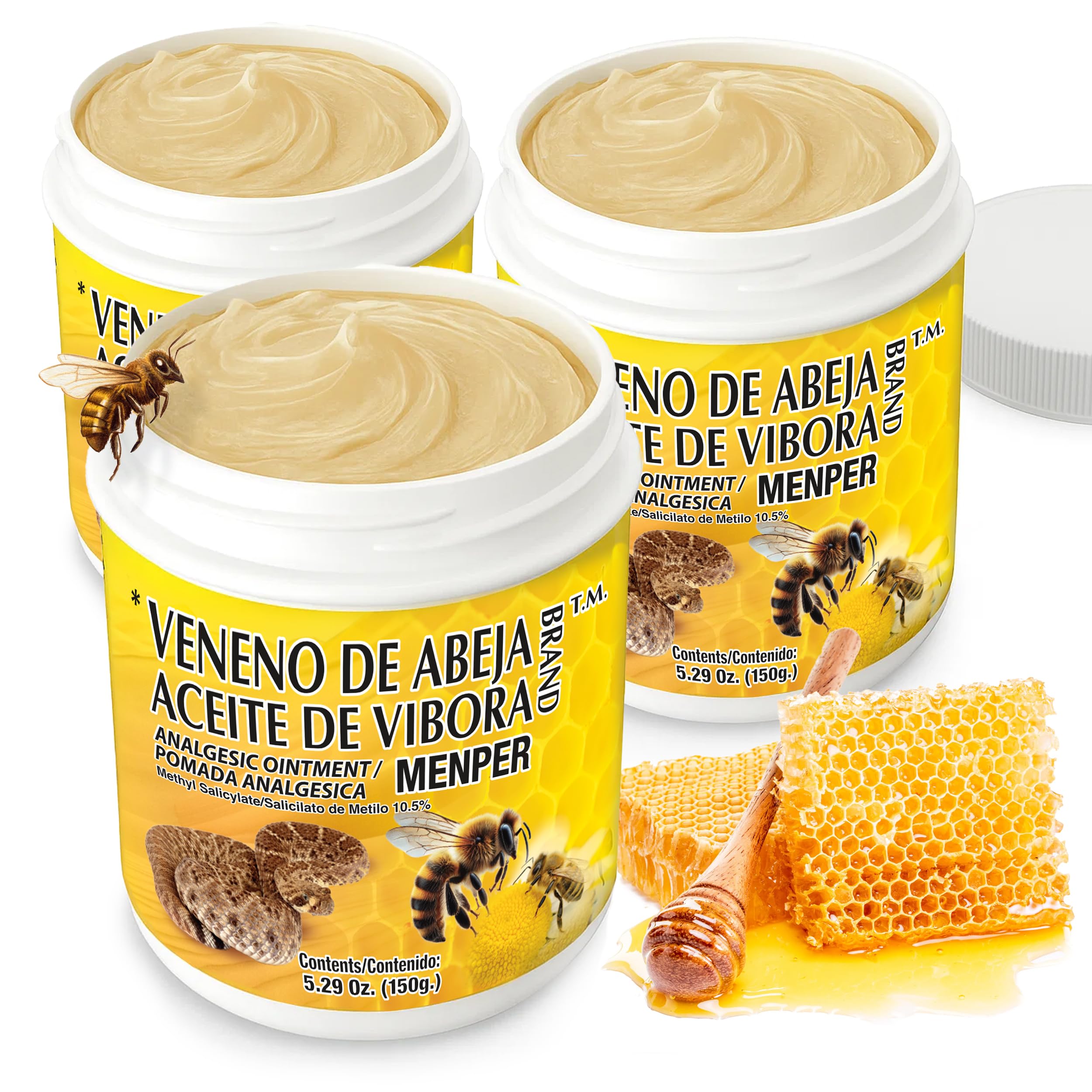 BEE VENOM SNAKE OIL - Soothing Ointment | 18.5 Oz | 3-Pack