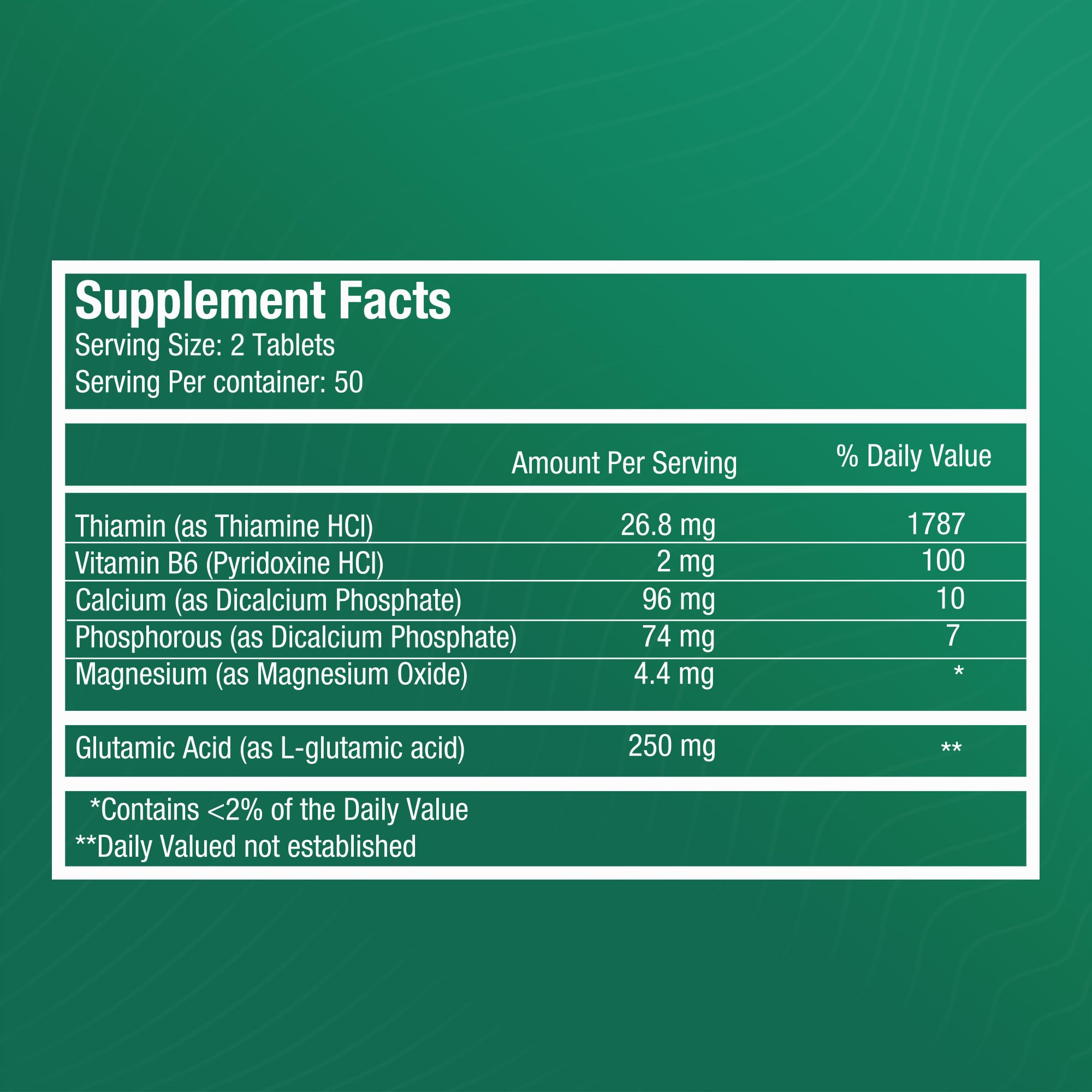 FITINA - Brain Supplement for Memory and Focus with Vitamin B6 & Thiamine