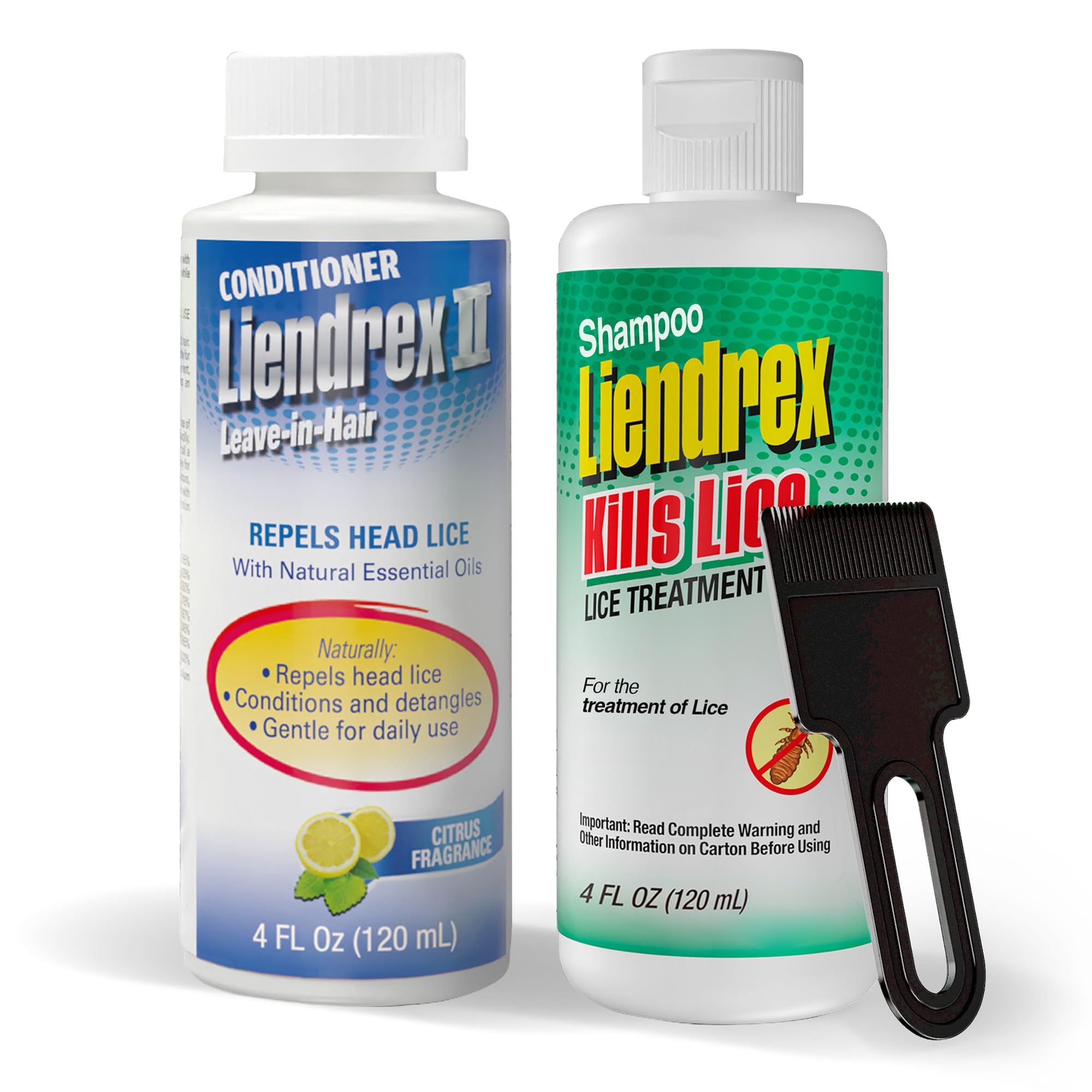 LIENDREX - Lice Care Bundle – Complete 2-Step Treatment | 4 Fl Oz