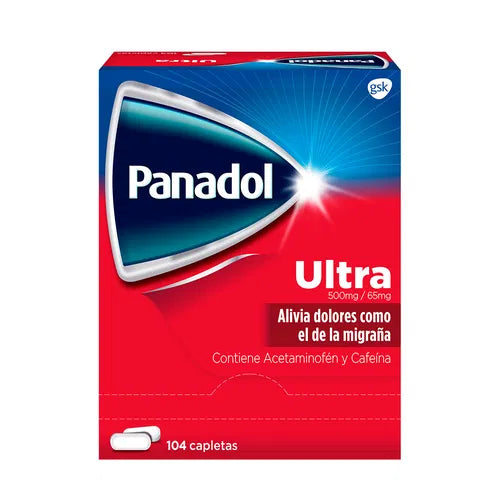 PANADOL ULTRA MIGRAÑA, SOBRE DE 2 TABLETAS