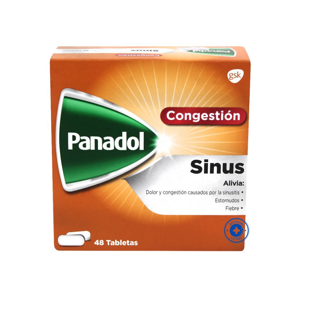 PANADOL SINUSITIS, SOBRE DE 2 TABLETAS