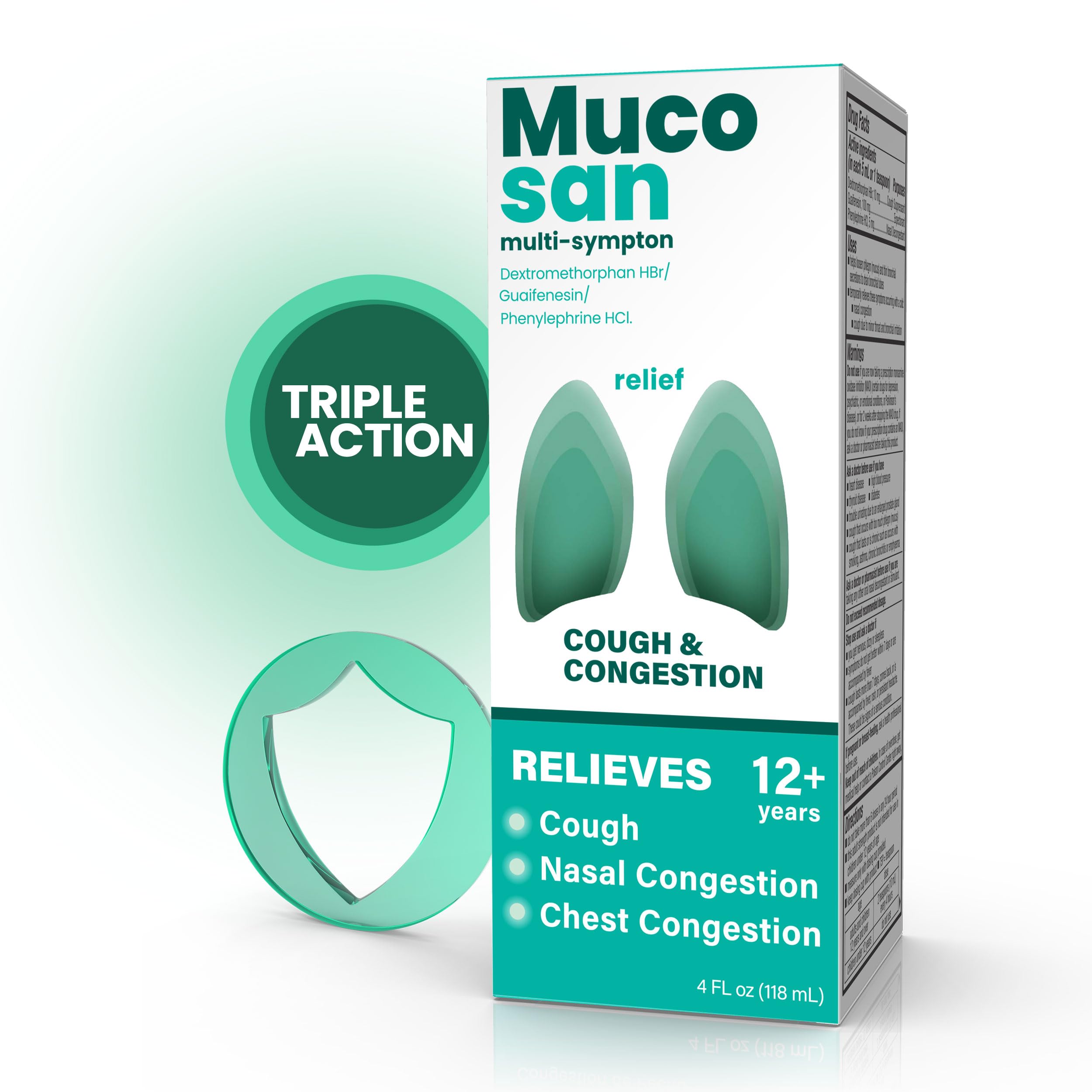 MUCOSAN - Multi-Symptom Cough Medicine | 4 Fl Oz | 1-Pack