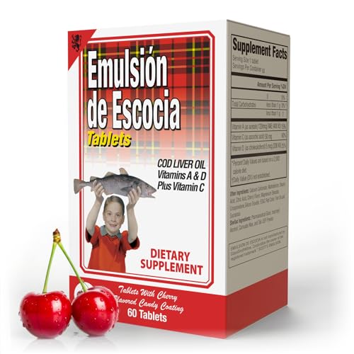 EMULSION DE ESCOCIA - Cherry Flavor Tablets | 60 Count