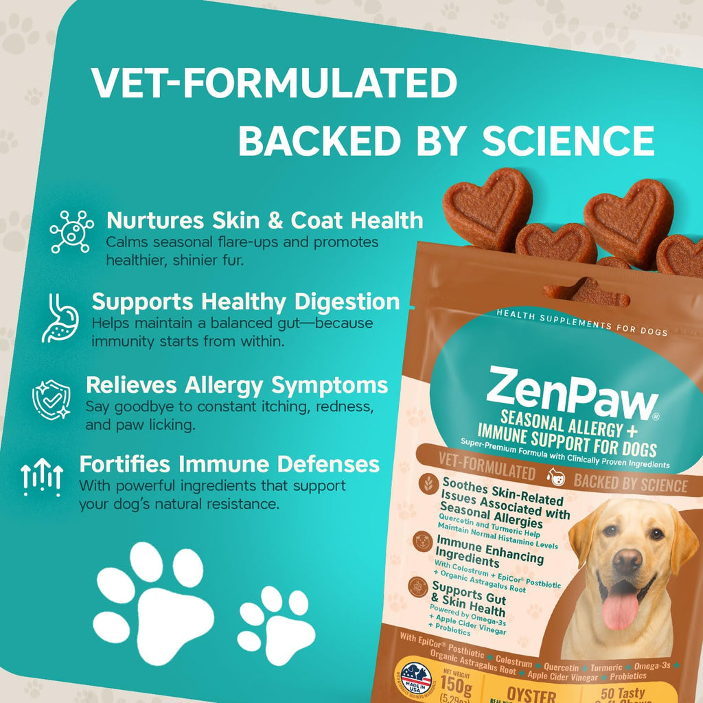 ZenPaw Seasonal Allergy & Immune Support for Dogs