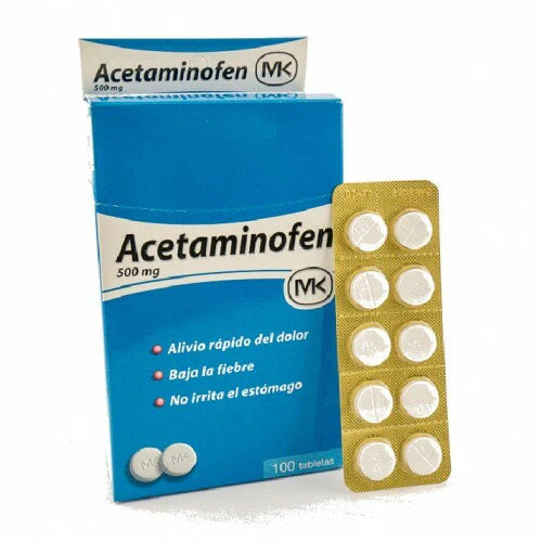 ACETAMINOFEN BLISTER DE 10 PASTILLAS