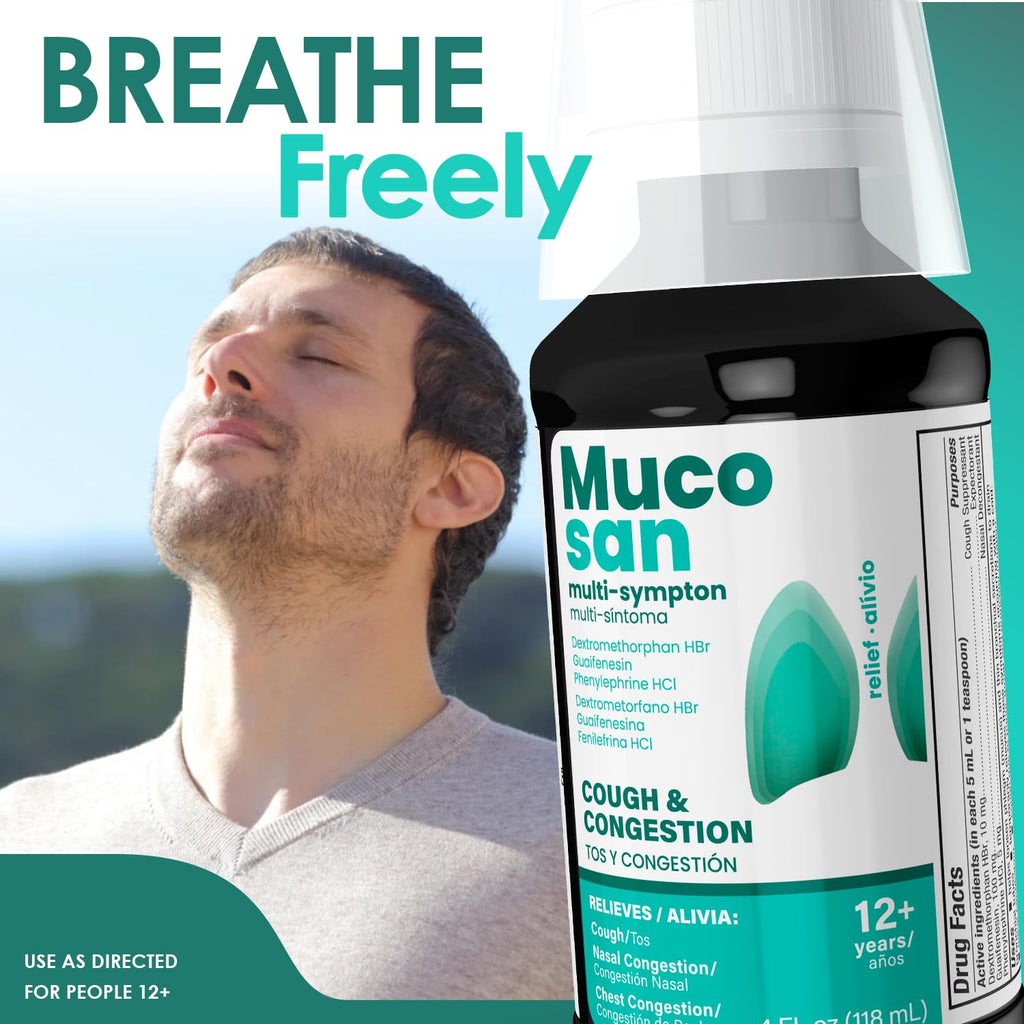 MUCOSAN - Multi-Symptom Cough Medicine | 4 Fl Oz | 1-Pack