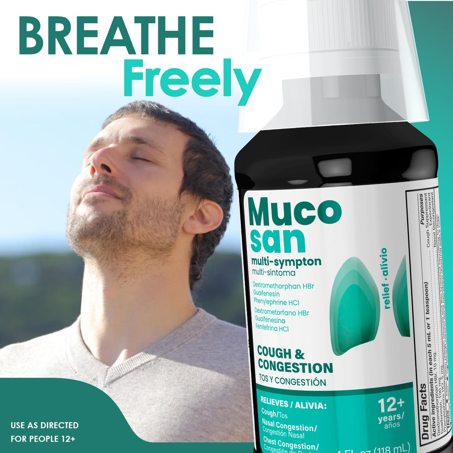 MUCOSAN - Multi-Symptom Cough Medicine | 4 Fl Oz | 1-Pack