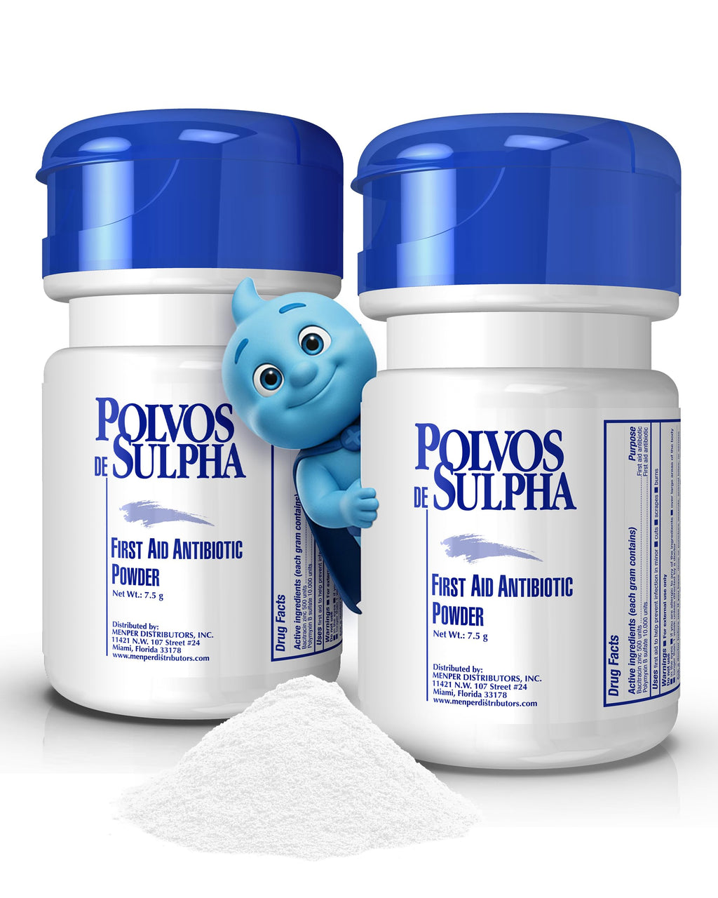 SULPHA POWDER - Antibiotic Powder | 7.5 Gr | 2-Pack