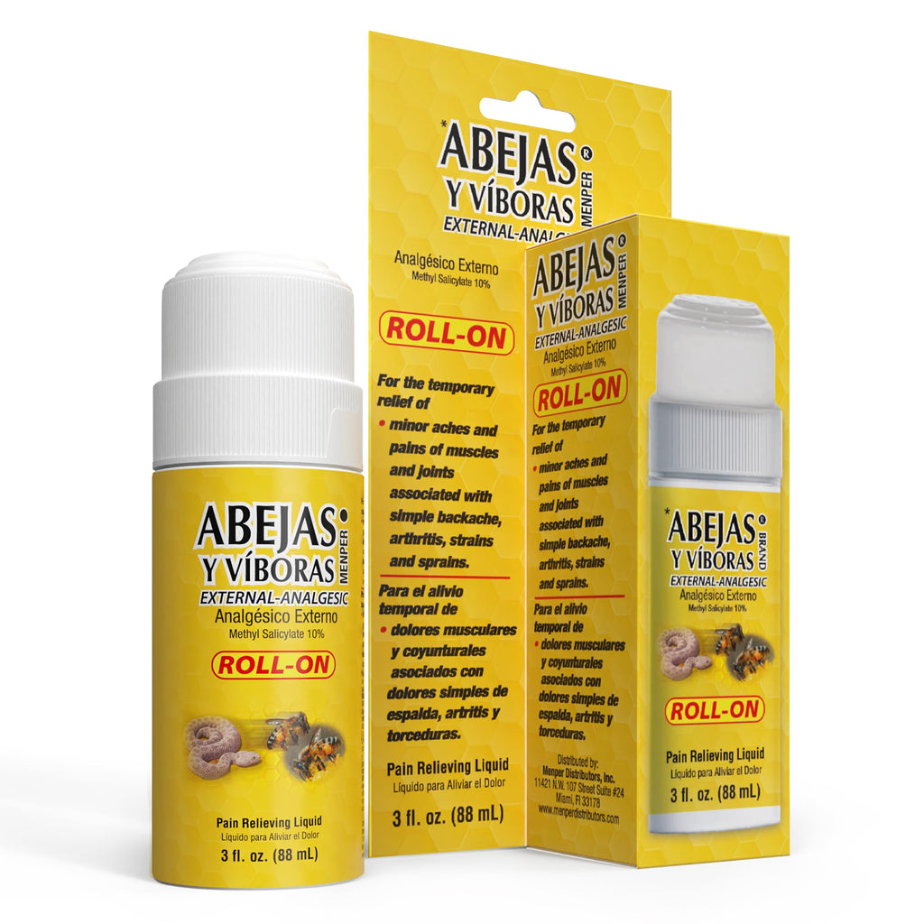 BEES AND VIPERS - Roll On Pain Relief | 3 Fl Oz | 1-Pack