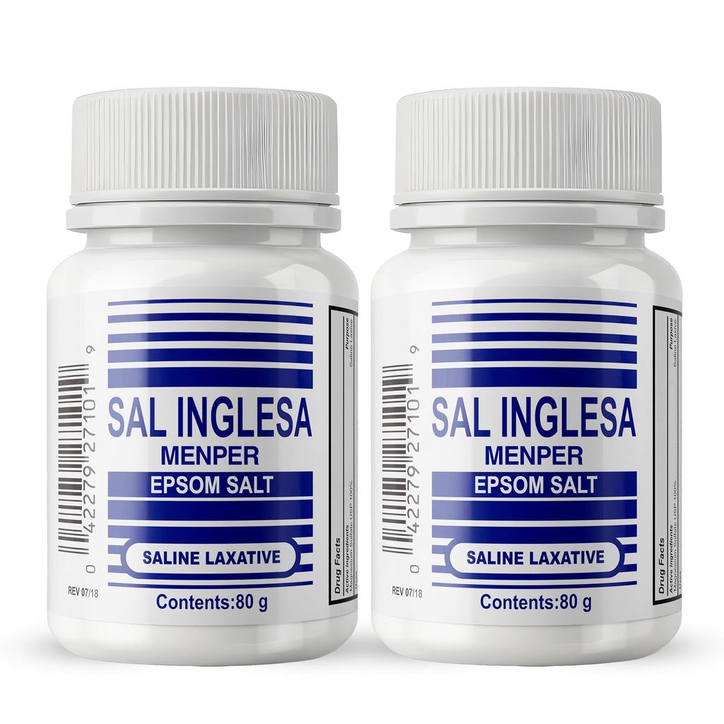 SAL INGLESA MENPER - Epsom Salt Laxative | 2.82 Oz | 2-Pack