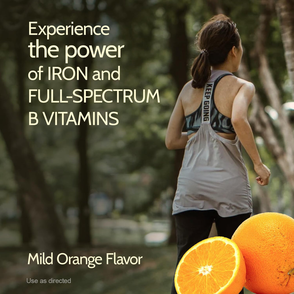 La Dra. Miller con hierro y vitaminas B, sabor naranja