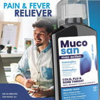 Mucosan Max-Action para resfriado, tos y fiebre