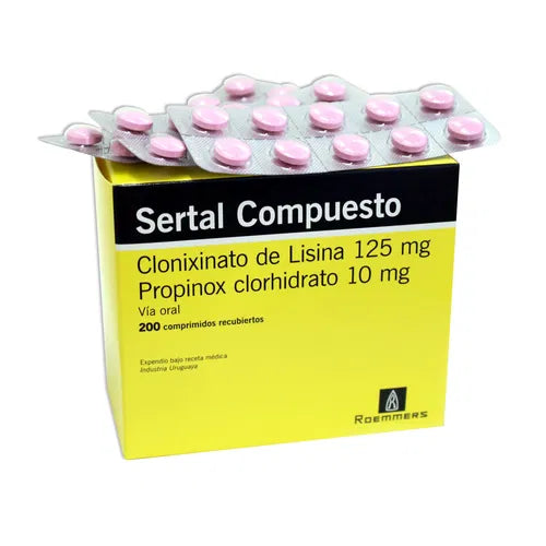 SERTAL COMPUESTO, BLISTER DE 10 TABLETAS