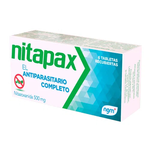 NITAPAX 500 MG, CAJA DE 6 TABLETAS