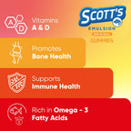 SCOTT'S EMULSION - Omega 3 Gummies | 30 Gummies | 1-Pack