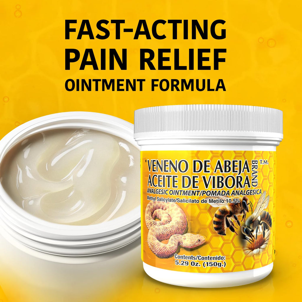 VENENO DE ABEJA ACEITE DE VIBORA - Soothing Ointment | 18.5 Oz | 3-Pack