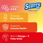 SCOTT'S EMULSION - Orange Flavor | 6.5 Fl Oz | 1-Pack