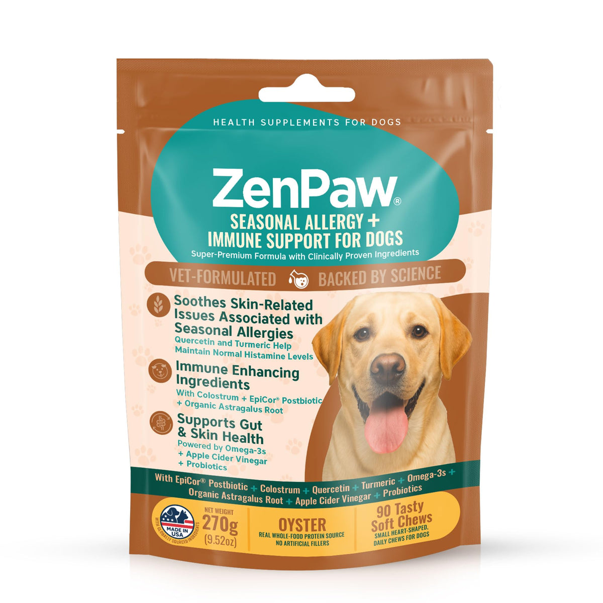 ZenPaw Seasonal Allergy & Immune Support for Dogs