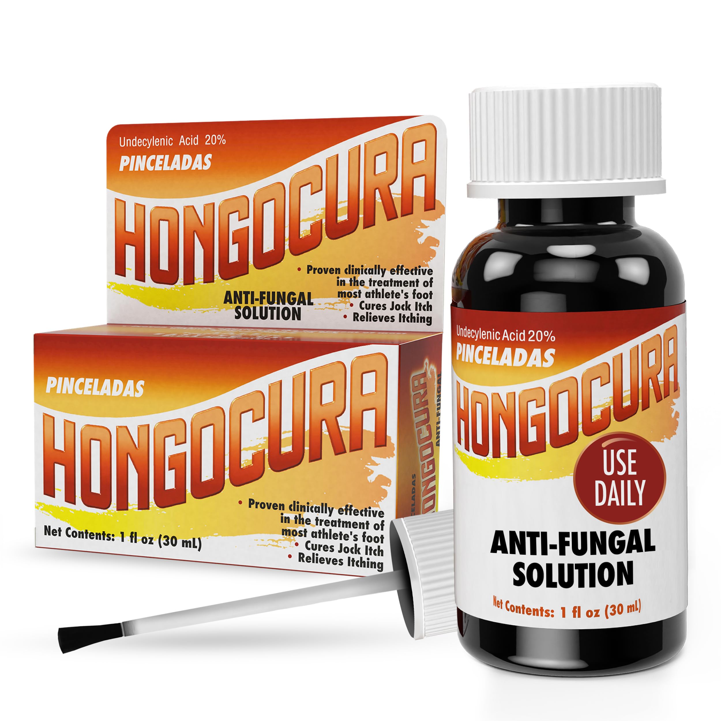 HONGOCURA - Nail Brush for Athlete's Foot | 30ml | 1-Pack